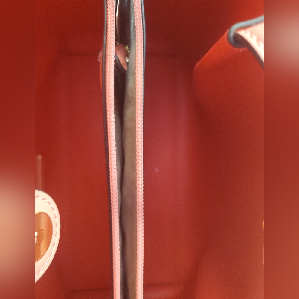 NEW beautiful Michael Kors large Emelia tote Grapefruit (light coral) - Picture 14 of 16